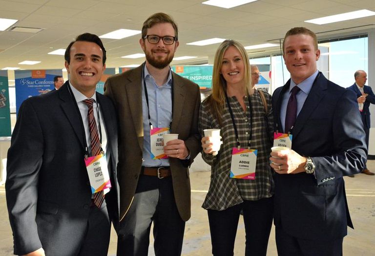 Stream's Chase Loped, Cawley Partners' Jeremy Duggins, Crawley Partners' Addie Ludwig and Holden Lunsford. 