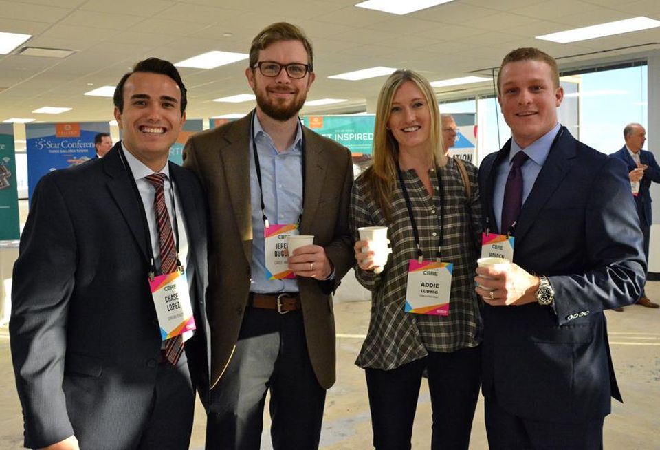 Stream's Chase Loped, Cawley Partners' Jeremy Duggins, Crawley Partners' Addie Ludwig and Holden Lunsford.