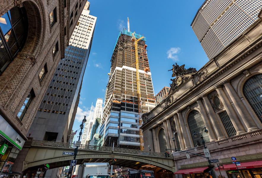 Skyscraper One Vanderbilt under construction in Midtown Manhattan