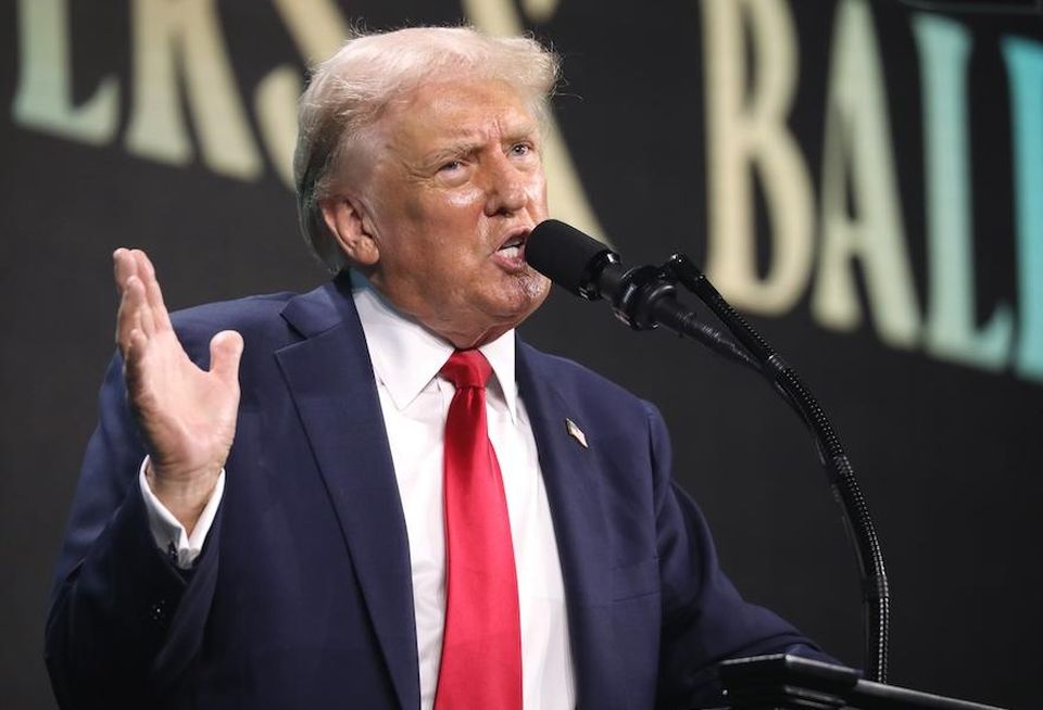 Former President Donald Trump, speaking at an event in July.