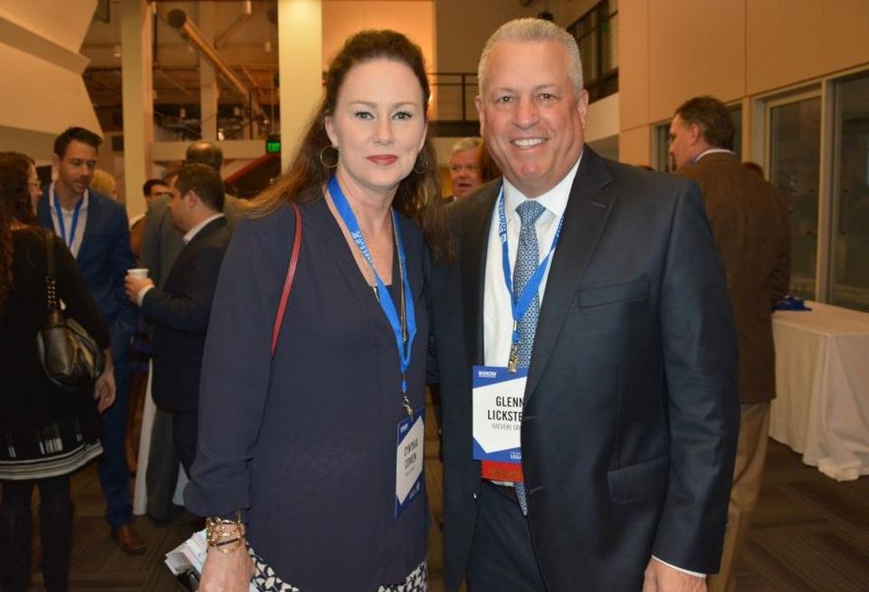 Hall Group's Cynthia Cowen and Gaedeke Group president Glenn Lickstein