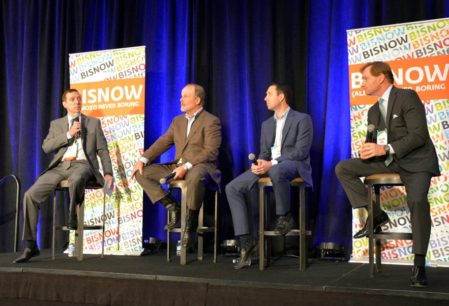 CohnReznick partner Mike Celkis, Cousins Properties SVP Tim Hendricks, Cielo founding principals Rob Gandy, Brandywine EVP Bill Redd