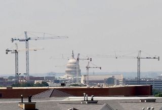 DC Capitol cranes construction development