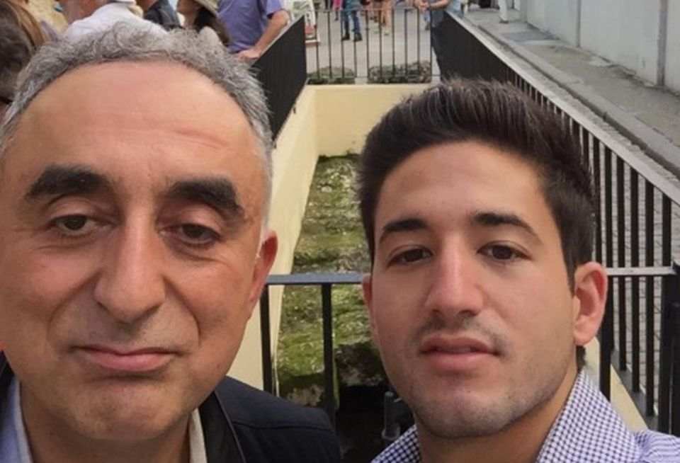 Universe Holdings Henry Manoucheri with his son, Avi, in Cuba.