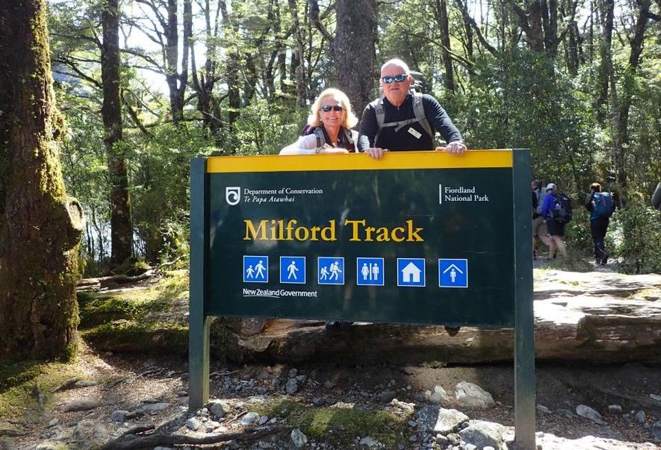 JACK HUFF hiking with his wife