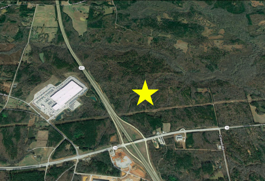 The site of a massive proposed industrial development in Butts County, Georgia