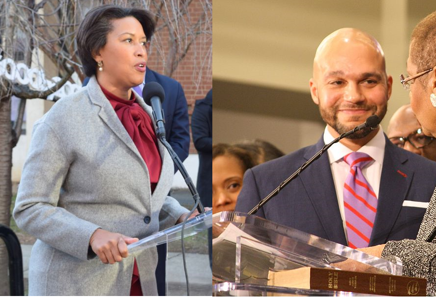 Muriel Bowser and Robert White are the two leading candidates in the race for mayor of Washington, D.C.