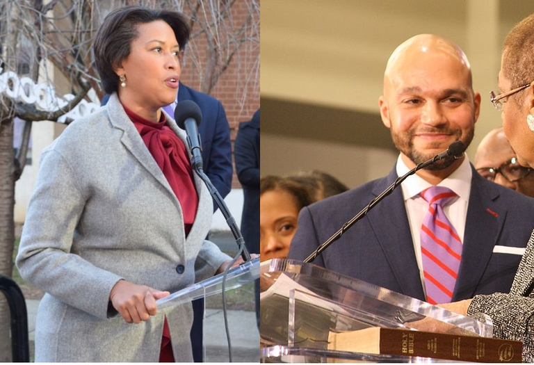 Muriel Bowser and Robert White are the two leading candidates in the race for mayor of Washington, D.C.