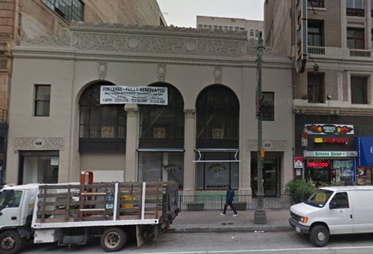Historic Schaber's Cafeteria building at 620 S. Broadway, LA