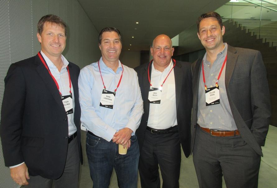 Rockwood Capital's Tyson Skillings, Artisan Realty Advisors' Mark Laderman, Tishman Speyer's John Ollen and OJB Landscape Architecture's Dillon Diers