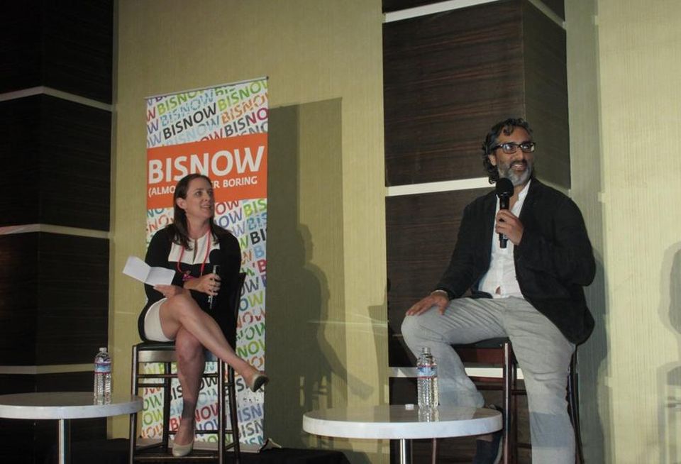 Standard International & Bunkhouse Group CEO Amar Lalvani with Akerman partner Lisa Kolieb at BLIS.