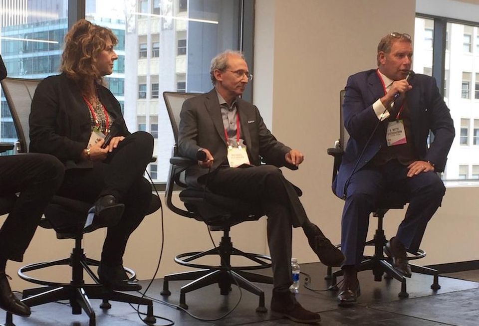 Buzzfeed's Julia Goldberg, MKDA's Michael Kleinberg and Avison Young's Mittie Liebersohn