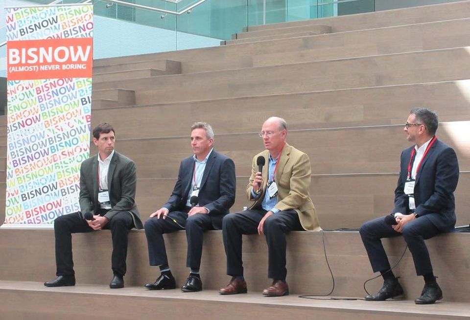 The Dinerstein Companies' Josh Vasbinder, LRM Landscape Architecture's Charles Burton Elliott, Embarcadero Capital Partners' Sam Hooker and Skidmore, Owings & Merrill LLP's Carlos Madrid III