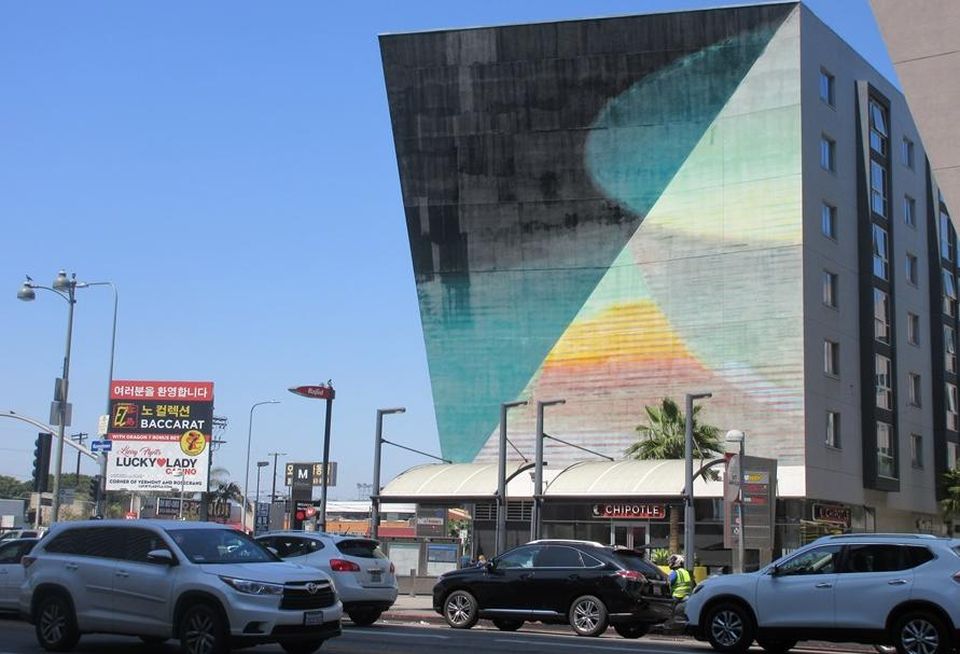 The Metro on Wilshire Boulevard in Koreatown.