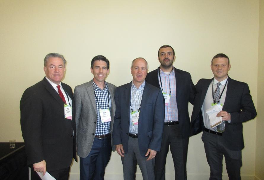 Ascent Multifamily Accounting partner Mike Ballard, Raintree Partners vice president of Development Rick Price, Starpointe Ventures President Tim Strader Jr., UDR senior director Omar Rihani and Garden Communities development director Ari Astalos.