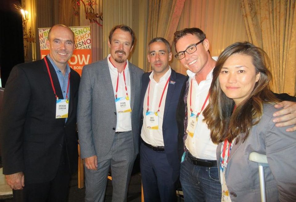 HKS principal Brendan Dunnigan, Ensemble Real Estate Principal Multifamily Tyson Sayles, Envoy Co-founder Aric Ohana, Pillow Residential CEO Sean Conway and IOTAS CEO Scé Pike