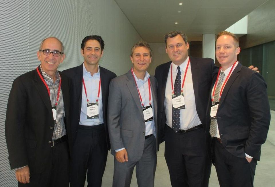 George Smith Partners Steve Bram, Cypress Equity Investments' Adrian Berger, Acore Capital's Josh Katzin, CBRE's Gardner Ellner and CityView's Stephen Anderson