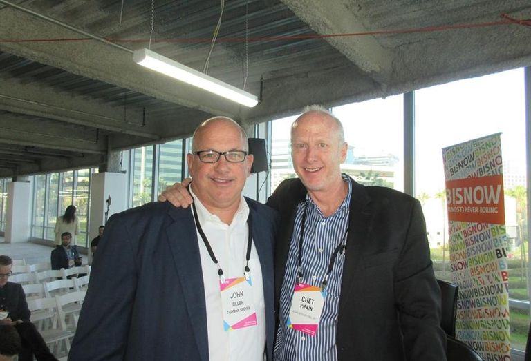 Belkin CEO Chet Pipkin and Tishman Speyer Managing Director John Ollen