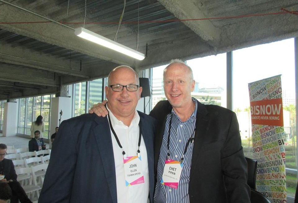 Belkin CEO Chet Pipkin and Tishman Speyer Managing Director John Ollen