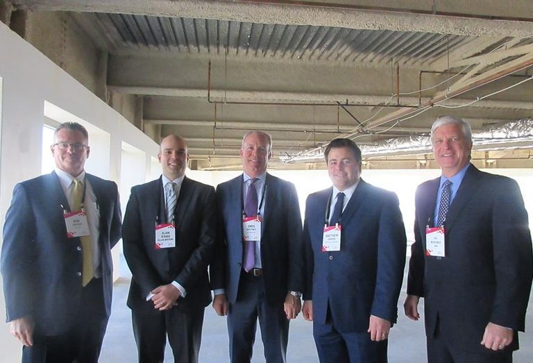 L.A. State of the Market event Prologis president of the Southwest region Kim Snyder, Allen Matkins partner Alain R'bibo, Wilson Meany director of development/retail Greg Whitney, Rising Realty Partners senior vice president Matthew Ahrens, CBRE managing director Patrick McRoskey