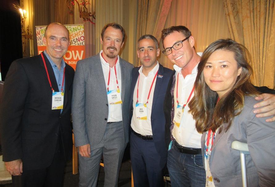 HKS principal Brendan Dunnigan, Ensemble Real Estate principal of multifamily Tyson Sayles, Envoy co-founder Aric Ohana, Pillow Residential CEO Sean Conway and IOTAS CEO Sce Pike HKS principal Brendan Dunnigan, Ensemble Real Estate Principal Multifamily Tyson Sayles, Envoy Co-founder Aric Ohana, Pillow Residential CEO Sean Conway and IOTAS CEO Scé Pike
