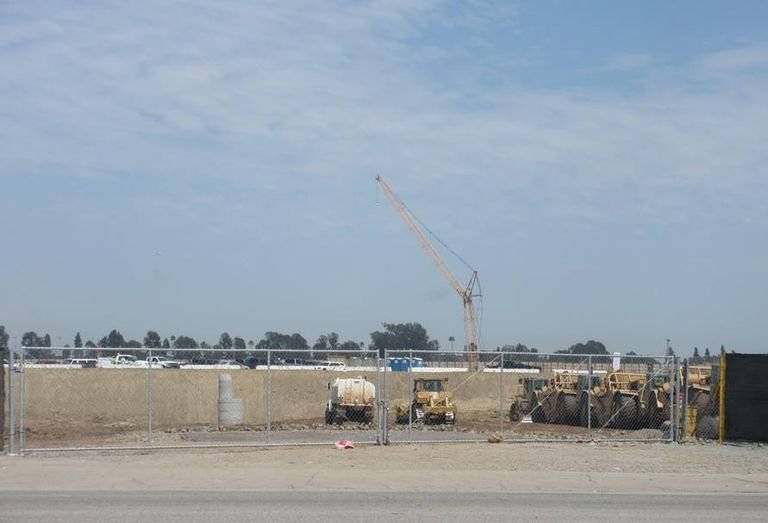 Construction in Inglewood for NFL Stadium and Hollywood Park