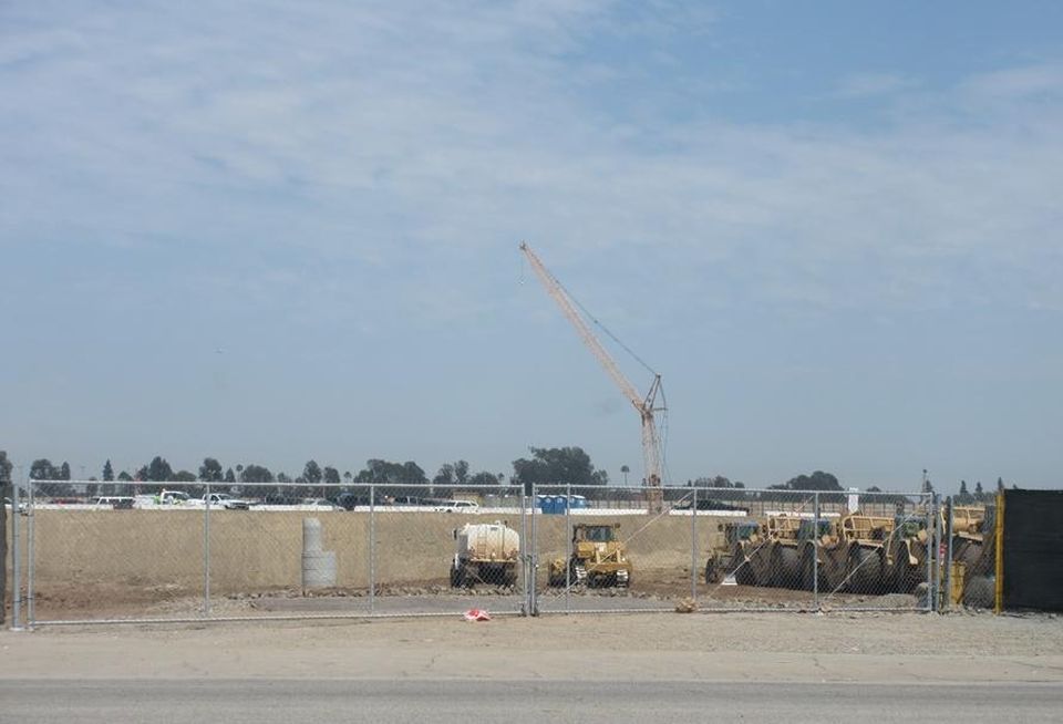 Construction in Inglewood for NFL Stadium and Hollywood Park