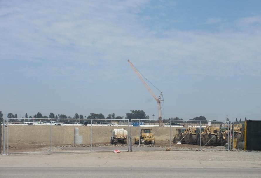 Construction in Inglewood for NFL Stadium and Hollywood Park