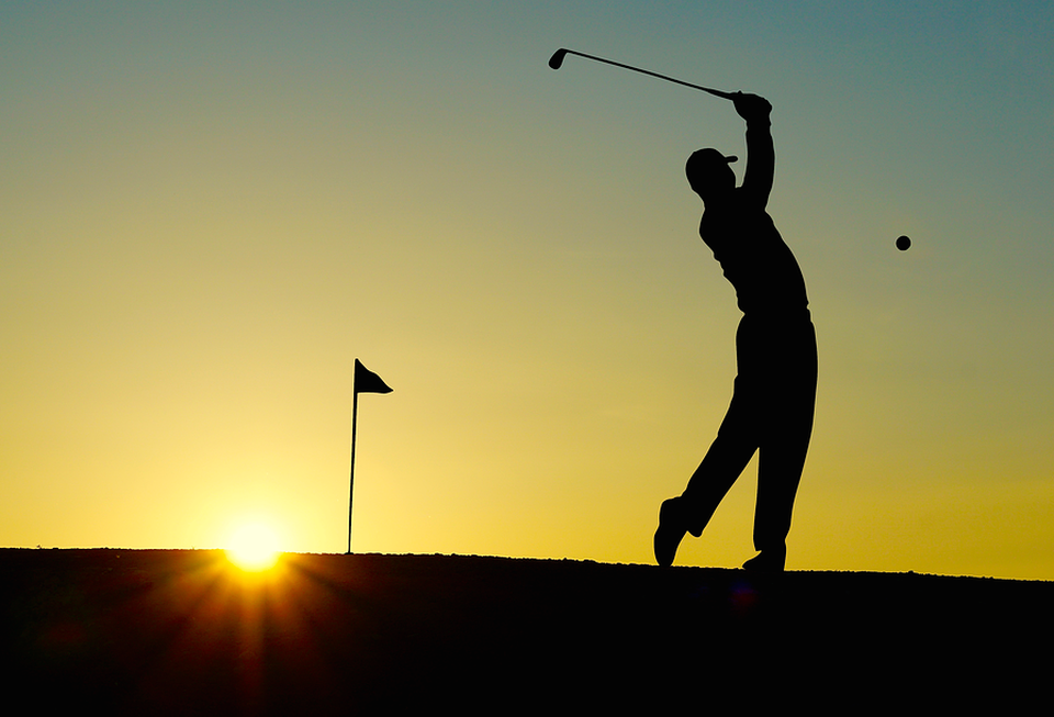 golfing