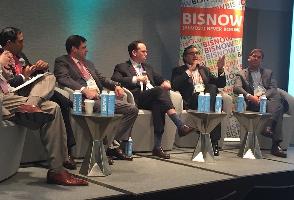 Colony Northstar's Sujan Patel, Moinian Capital Partners' Jon Chassin, GTIS' David Blum, GreenOak's Sonny Kalsi and AllianceBernstein's Brahm Cramer