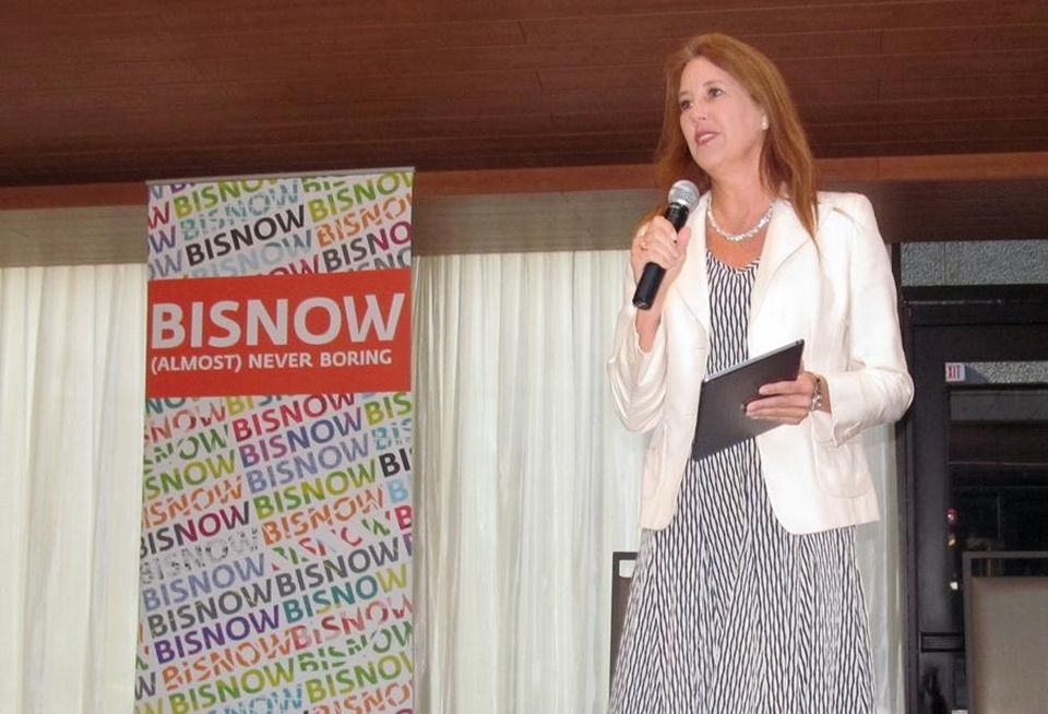 Texas Central/high speed rail managing director Holly Reed at Bisnow's Downtown Dallas event May '16