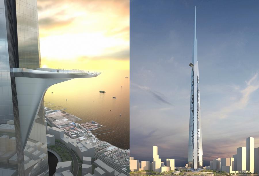 Jeddah's Kingdom Tower in Saudi Arabia
credit: Jeddah Economic Company/Adrian Smith + Gordon Gill Architecture