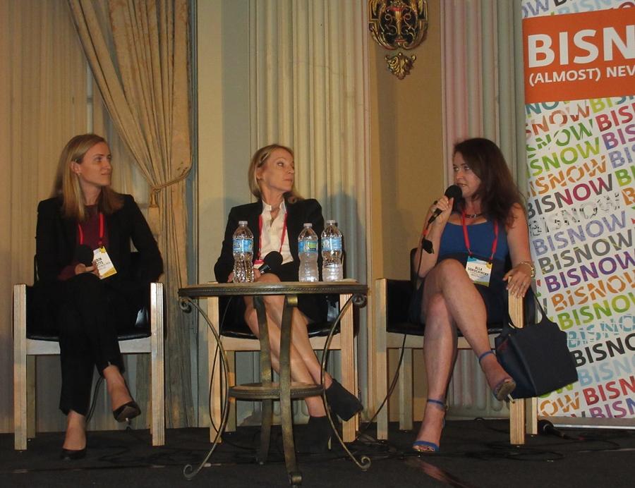 Canyon Partners Real Estate LLC Senior Managing Director & Co-Head of Real Estate Robin Potts, 
Trammel Crow Residential CFO Sue O'Bannon and 
Cypress Equity CFO Alla Sorochinsky at BMAC