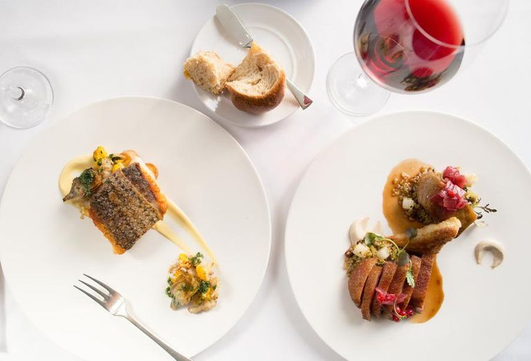 Dishes at Barbara Lynch's Famed No. 9 Park Restaurant in Boston
