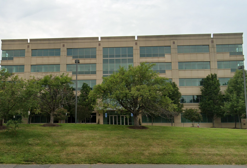 The office building at 4807 Stonecroft Blvd. in Chantilly that was fully leased by AT&T.