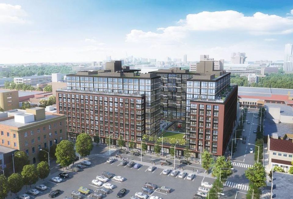 A rendering of the 90Ninety project in Jamaica, Queens, currently under construction.