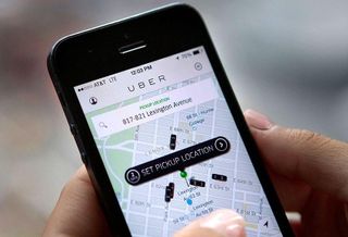Uber car sharing taxi app