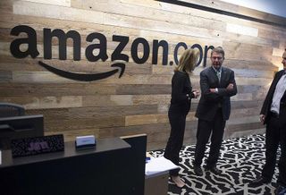 Reception area at Amazon HQ Seattle