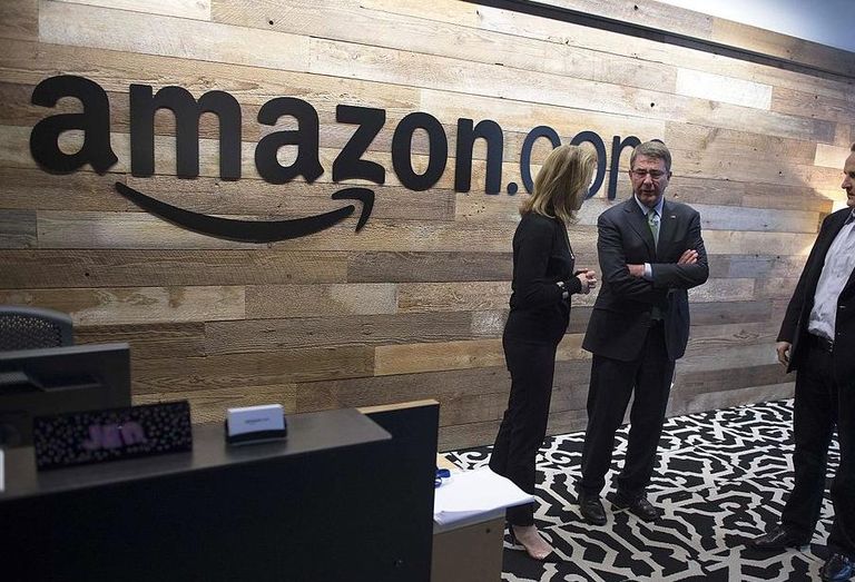 Reception area at Amazon HQ Seattle