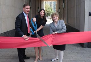 Boston Mayor Celebrates Lovejoy Wharf's Commitment to Public Transit
