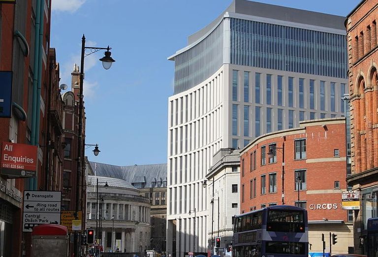 1 St Peters Square Manchester, seen from Oxford Street Manchester