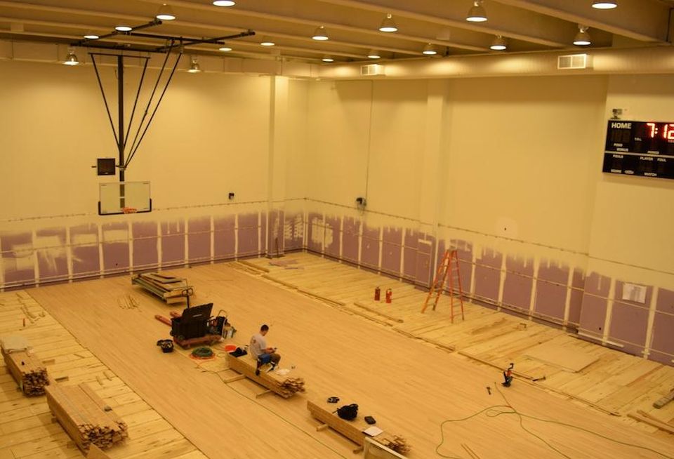 Basketball Court under construction