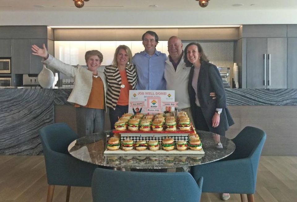 After Dallas-based Brinker International inked a deal to move to Cypress Waters, Billingsley delivered a themed cake to the Cushman & Wakefield team on Friday.
