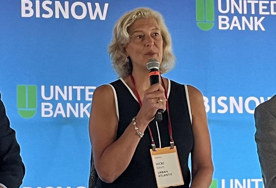 Urban Atlantic co-founder Vicki Davis at a 2024 Bisnow event. 