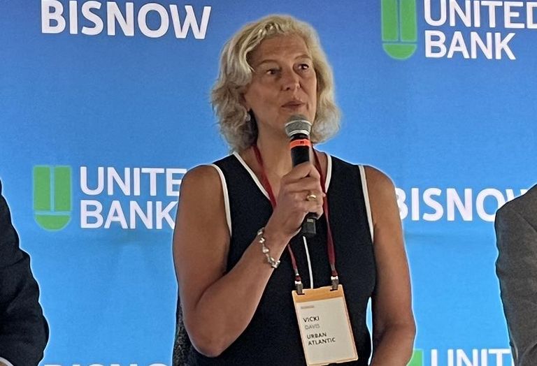Urban Atlantic co-founder Vicki Davis at a 2024 Bisnow event. 