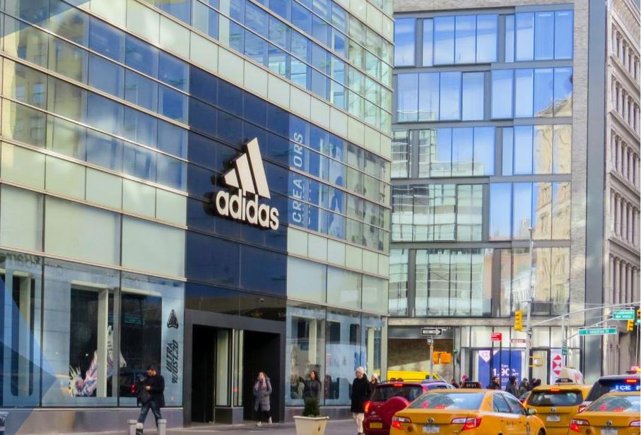 Adidas' 610 Broadway location in Manhattan, New York City.