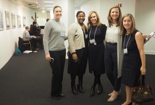 WDG's Esther Christian, WashREIT's Auja Little, CityLine's Donna Schaefer, Akridge's Sarah Knutson and Republic Properties' Holly Hull