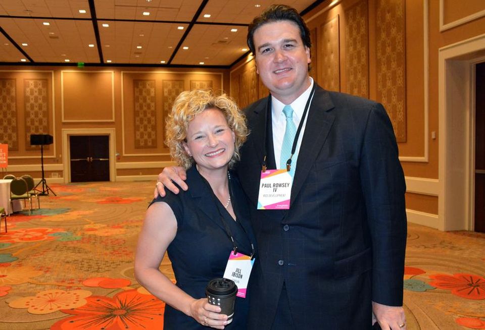 Paul Rowsey and and Corgan's Jill Ibison