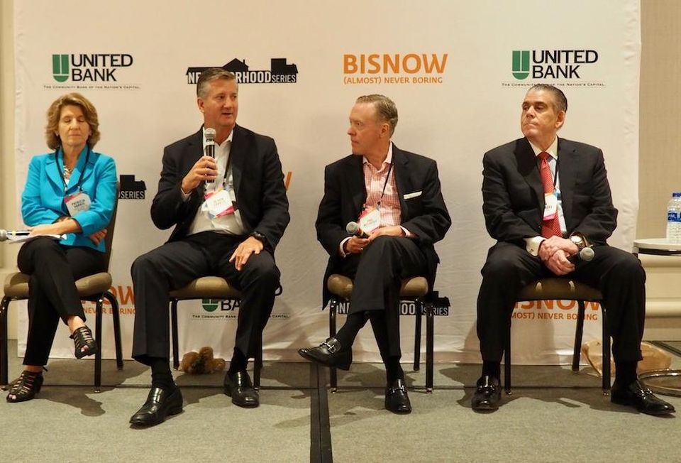 Lerch, Early & Brewer's Patricia Harris, Carr Properties' Oliver Carr III, Transwestern's Phil McCarthy and United Bank's Jim Consagra