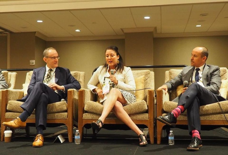 Brookfield's Greg Meyer, Entertainment Software Association's Ana Molina and OTJ Architects' Roger Sola-Sole